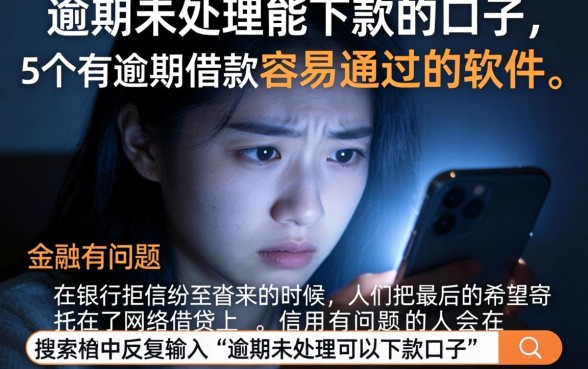 逾期未处理能下款的口子，细致阐述5个有逾期借款容易通过的软件