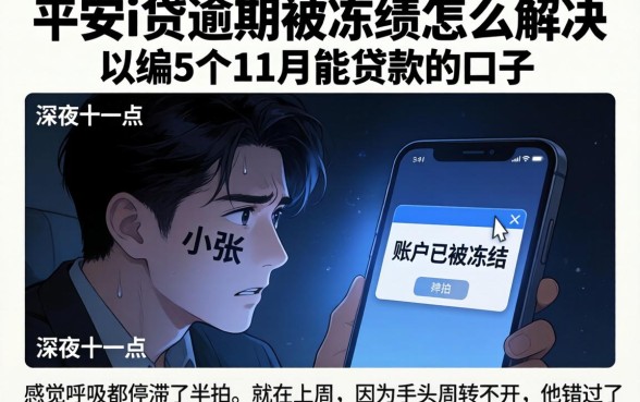 平安i贷逾期被冻结怎么解决，归纳5个11月能贷款的口子