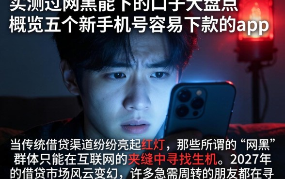 实测过网黑能下的口子大盘点，概览五个新手机号容易下款的app