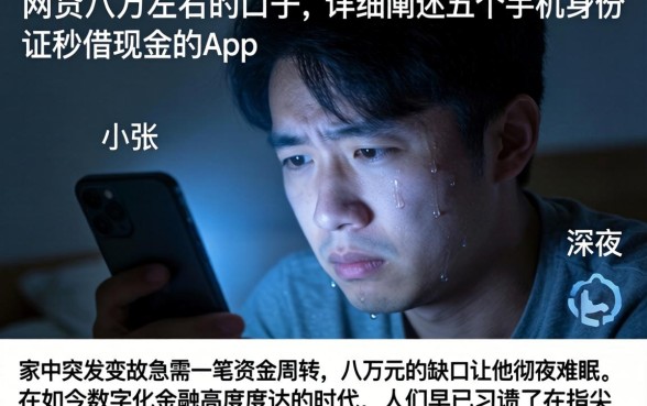 网贷八万左右的口子，详细阐述五个手机身份证秒借现金的app