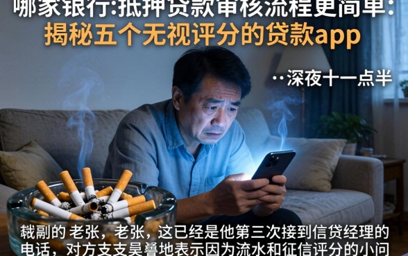 哪家银行的抵押贷款审核流程更简单，揭秘五个无视评分的贷款app