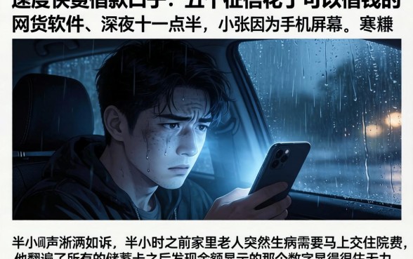 速度快的借款口子，详细阐述五个征信花了可以借钱的网贷软件