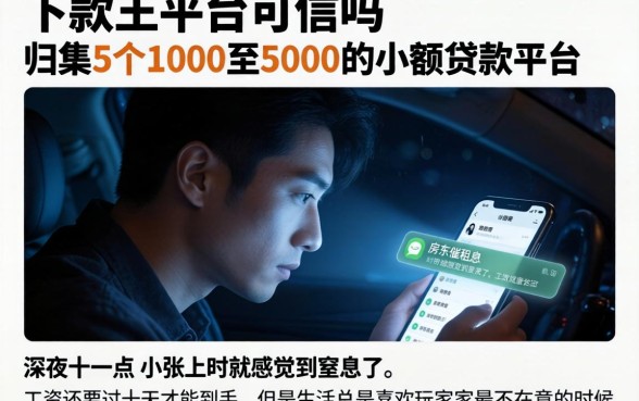 下款王平台可信吗，归集5个1000至5000的小额贷款平台