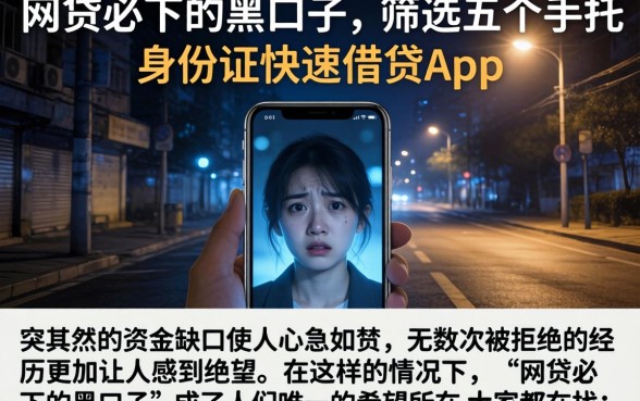 网贷必下的黑口子，筛选五个手机和身份证快速借钱app