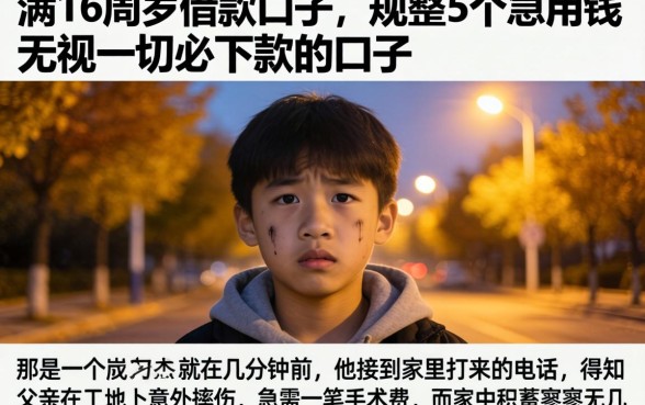 满16周岁借款的口子，规整5个急用钱无视一切必下款的口子