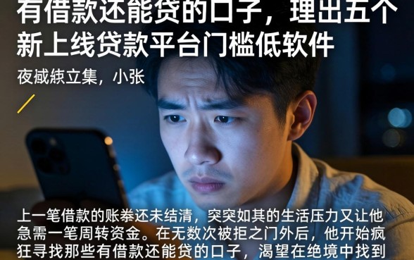 有借款还能贷的口子，理出五个新上线贷款平台门槛低软件