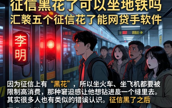 征信黑花了可以坐地铁吗，汇整五个征信花了能网贷的软件