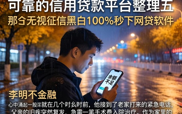 可靠的信用贷款平台，整理五个无视征信黑白100%秒下网贷软件