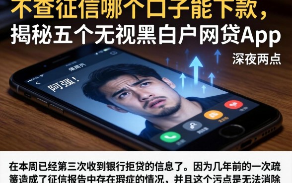 不查征信哪个口子能下款，揭秘五个无视黑白户网贷app