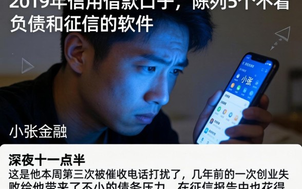 2o19年信用借款口子，陈列5个不看负债和征信的软件