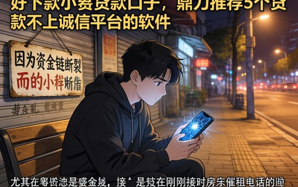 好下款小额贷款口子，鼎力推荐5个贷款不上诚信平台的软件