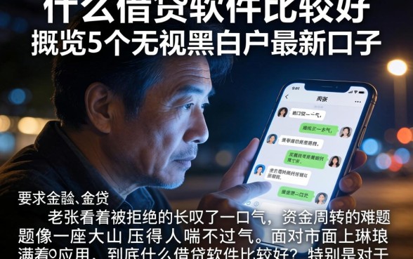 什么借贷软件比较好，概览5个无视黑白户最新口子