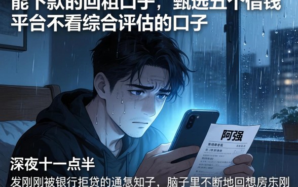 能下款的回租口子，甄选五个借钱平台不看综合评估的口子