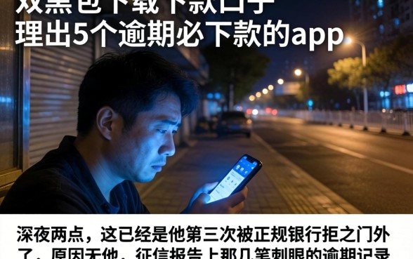 双黑包下载下款的口子，理出5个逾期必下款的app