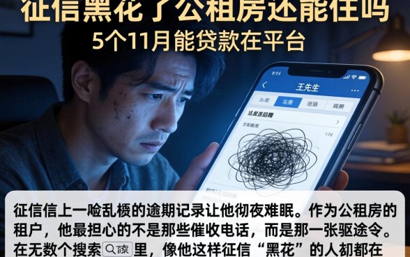 征信黑花了公租房还能住吗，详细阐述5个11月能贷款的平台