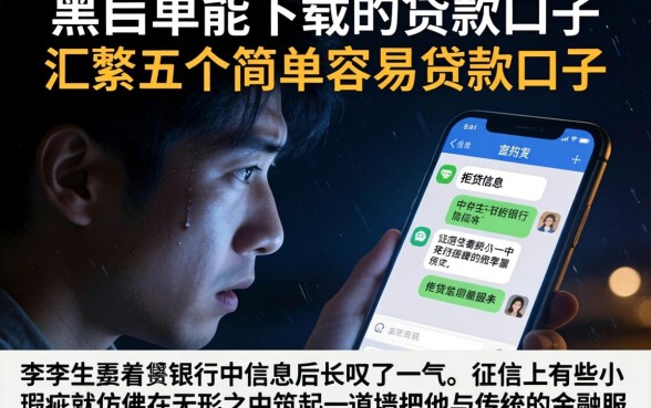 黑名单能下载的贷款口子，汇整五个简单容易贷款口子