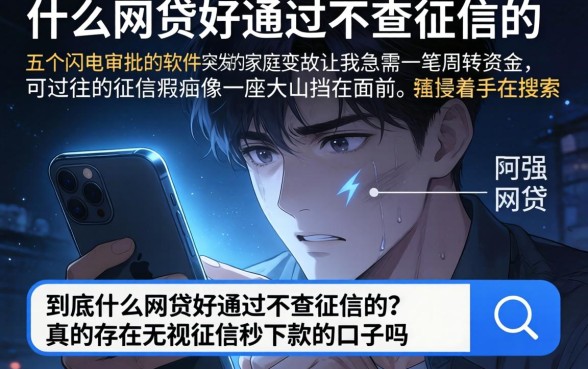 什么网贷好通过不查征信的，细致阐述五个闪电审批的软件