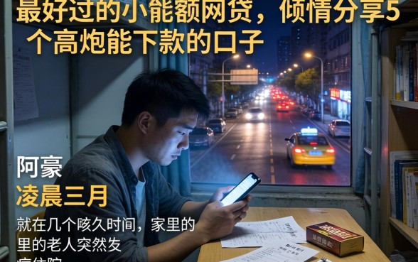 最好过的小额度网贷,倾情分享5个高炮能下款的口子
