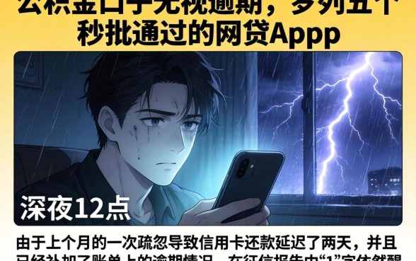 公积金口子无视逾期，罗列五个秒批通过的网贷app