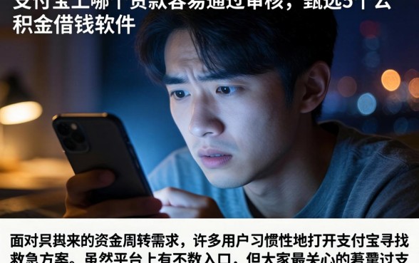 支付宝上哪个贷款容易通过审核，甄选5个公积金借钱软件