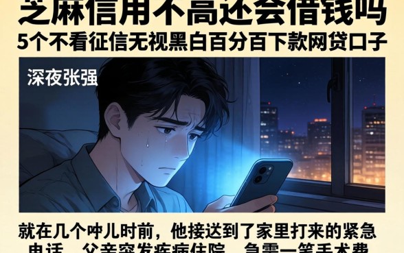 芝麻信用不高还会借钱吗，归纳5个不看征信无视黑白百分百下款网贷口子
