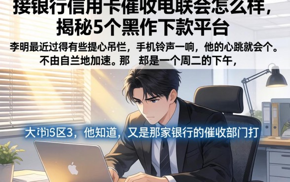 接银行信用卡催收电联会怎么样，揭秘5个黑户下款平台