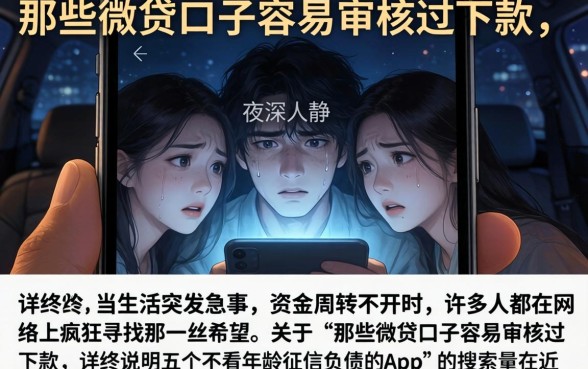 那些微贷口子容易审核过下款，详尽说明五个不看年龄征信负债的app