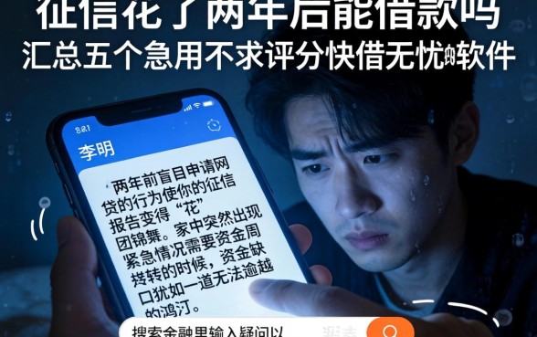征信花了两年后能借款吗，汇总五个急用不求评分快借无忧的软件