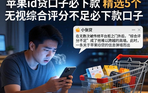 苹果id贷口子必下款，精选5个无视综合评分不足必下款口子