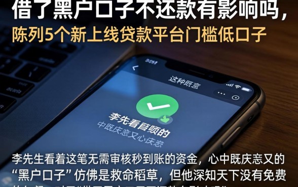 借了黑户口子不还款有影响吗，陈列5个新上线贷款平台门槛低口子