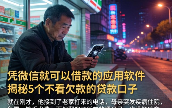 凭微信就可以借款的应用软件，揭秘5个不看欠款的贷款口子