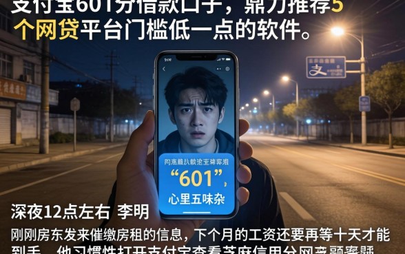 支付宝601分借款口子，鼎力推荐5个网贷平台门槛低一点的软件