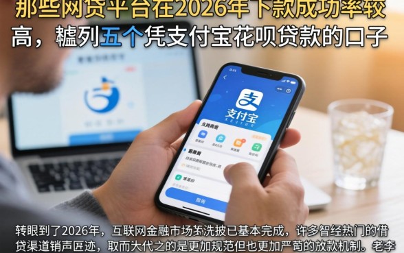 那些网贷平台在2026年下款成功率较高，胪列五个凭支付宝花呗贷款的口子