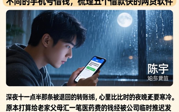 不同的手机号借钱，梳理五个借款快的网贷软件