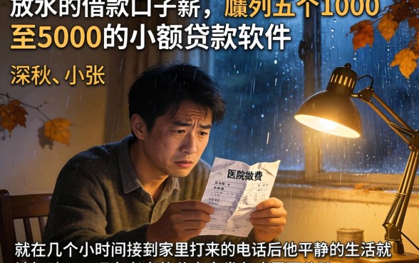 放水的借款口子薪，胪列五个1000至5000的小额贷款软件