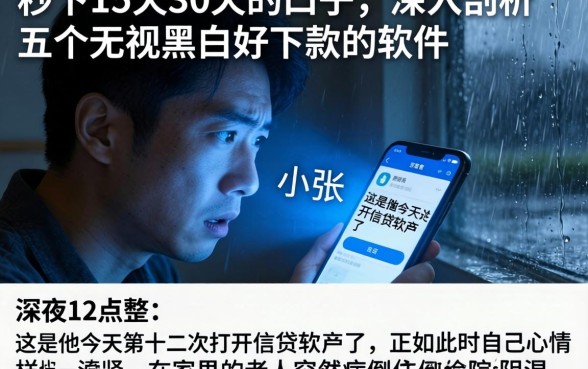 秒下15天30天的口子，深入剖析五个无视黑白好下款的软件
