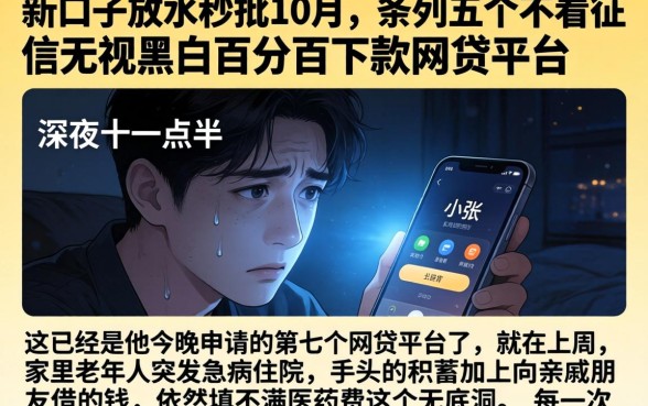 新口子放水秒批10月，条列五个不看征信无视黑白百分百下款网贷平台