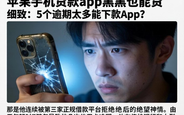苹果手机贷款app黑户也能贷，细致阐述5个逾期太多能下款app