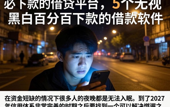 必下款的借贷平台,概括5个无视黑白百分百下款的借款软件