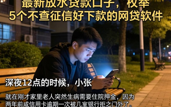 最新放水贷款口子，枚举5个不查征信好下款的网贷软件