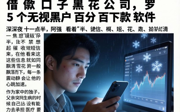 借款口子黑花公司，罗列五个无视黑户百分百下款软件