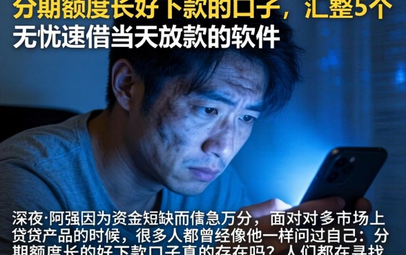 分期额度长好下款的口子，汇整5个无忧速借当天放款的软件
