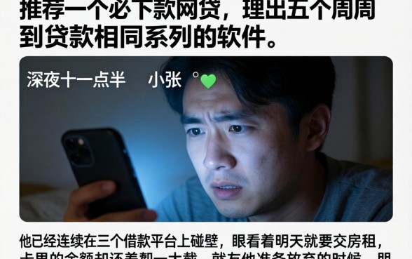 推荐一个必下款的网贷，理出五个周周到贷款相同系列的软件