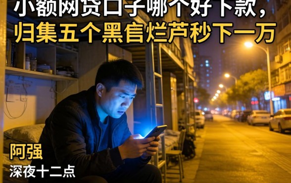 小额网贷口子哪个好下款,归集五个黑户烂户秒下一万