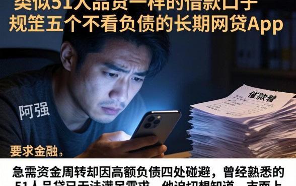类似51人品贷一样的借款口子，规整五个不看负债的长期网贷app