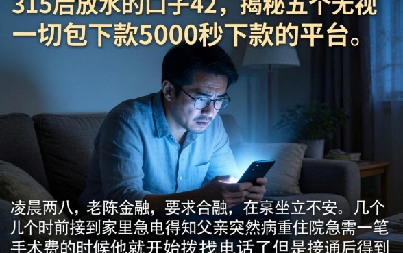 315后放水的口子42，揭秘五个无视一切包下款5000秒下款的平台