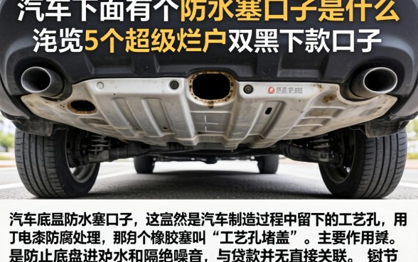 汽车下面有个防水塞的口子是什么，概览5个超级烂户双黑下款口子