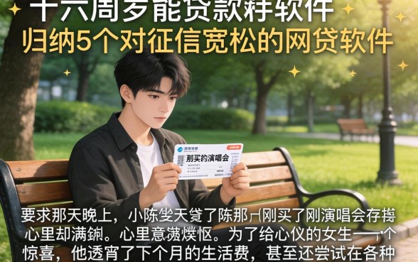 十六周岁能贷款的软件，归纳5个对征信宽松的网贷软件