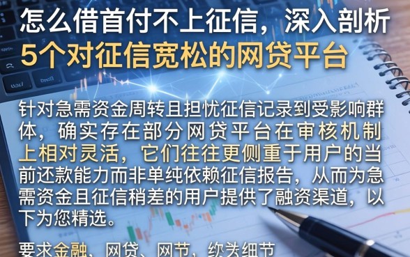 怎么借首付不上征信，深入剖析5个对征信宽松的网贷平台