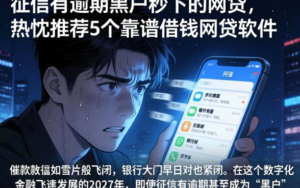 征信有逾期黑户秒下的网贷，热忱推荐5个靠谱借钱网贷软件